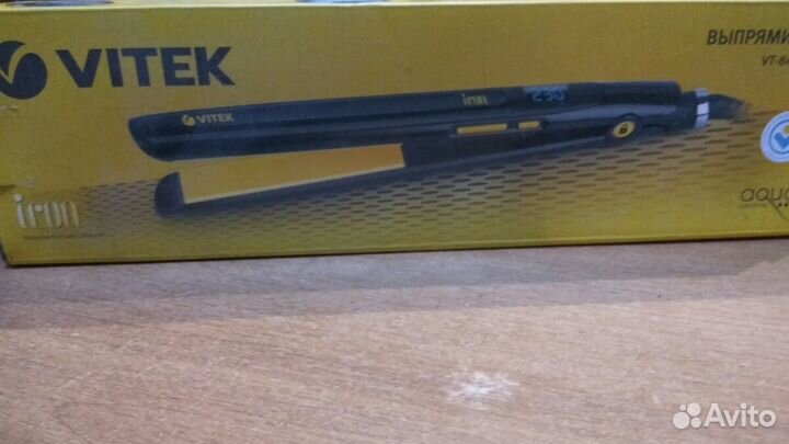 Новый Выпрямитель для волос vitek Aqua ceramic