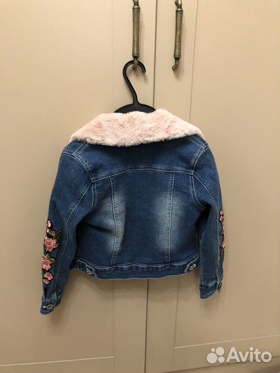 Джинсовая куртка для девочки 104