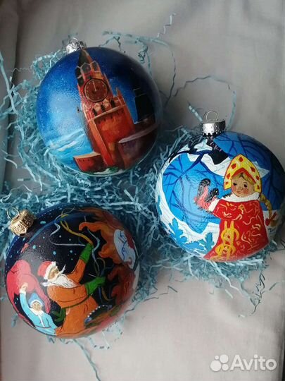 Елочный шар ручная работа