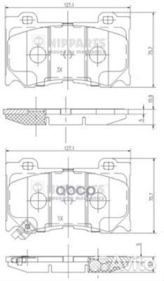 Колодки тормозные infiniti FX35/37/50 08/GS35