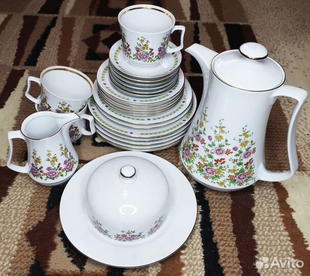 Чайно-столов сервиз Henneberg Германия на 6 персон