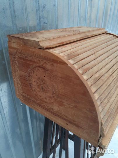 Хлебница деревянная СССР резная