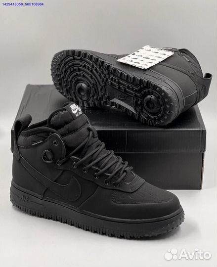 Кроссовки Nike Air Force 1 Duckboot (с мехом) (Арт.64522)