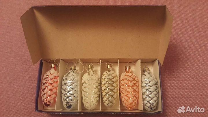 Наборы новогодних игрушек СССР