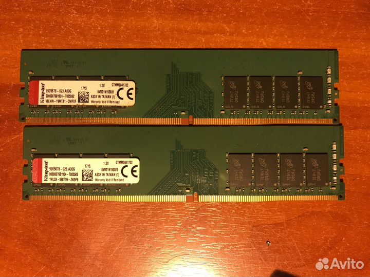 Оперативная память Kingston 16 gb KVR21N15S8/8