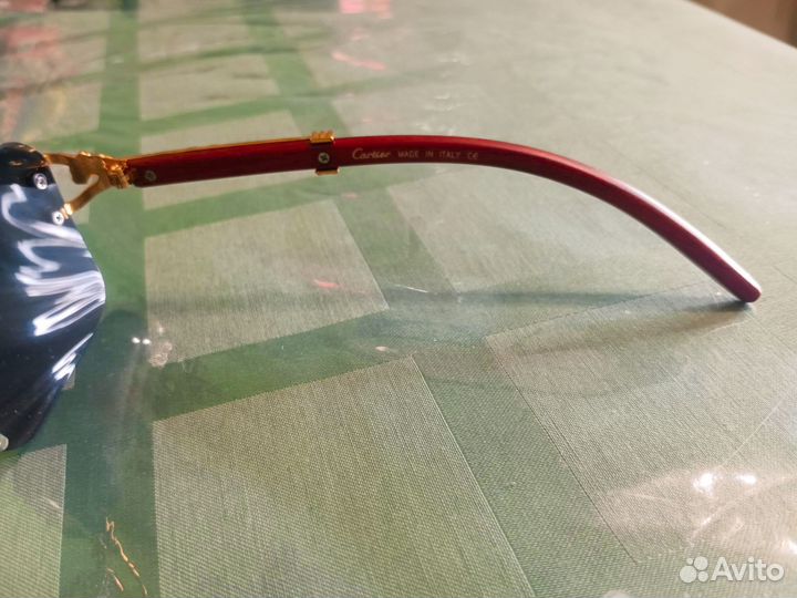 Очки Cartier с деревянными душками