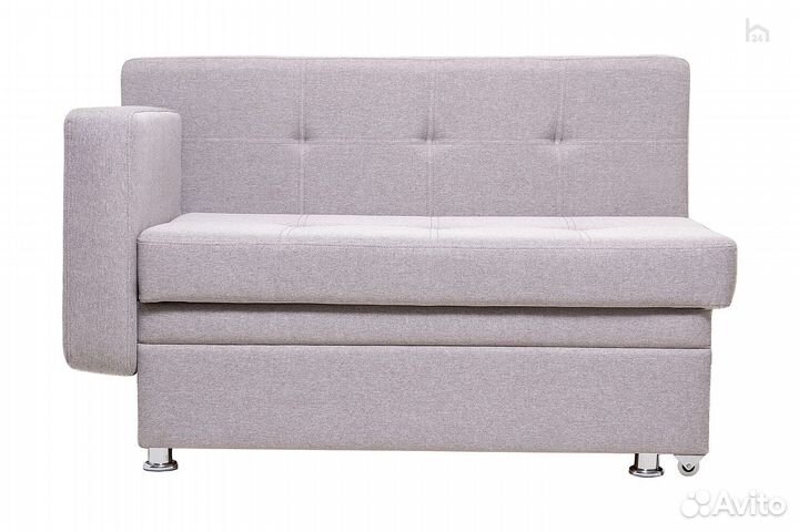 Диван прямой со спальным местом кухонный левый Фок