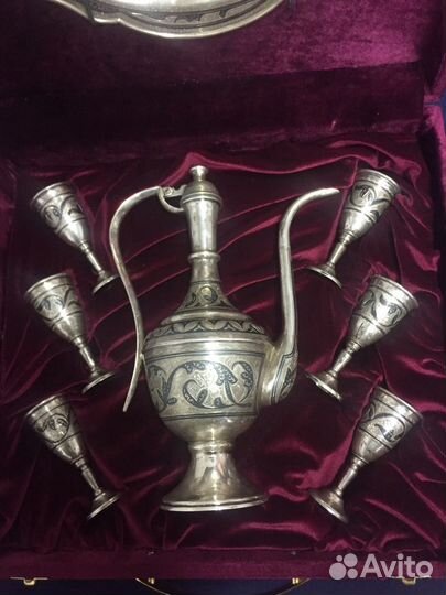 Серебряный набор комплект