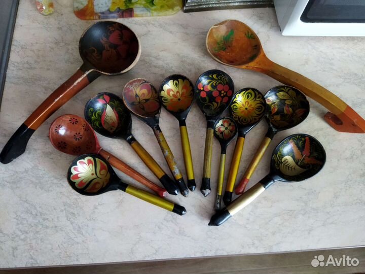 Деревянные ложки СССР безмены