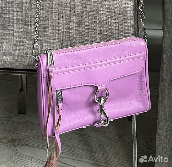 Сумка жен. rebecca minkoff, нат. кожа, сиреневый