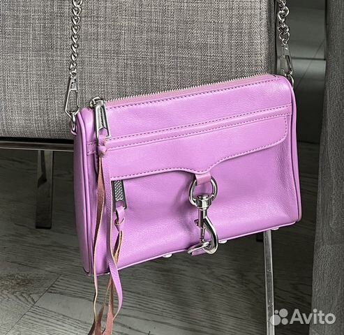 Сумка жен. rebecca minkoff, нат. кожа, сиреневый