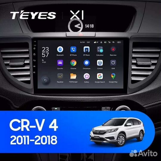 Магнитола Android X1 Honda CR-V CRV 4 RM RE 2011