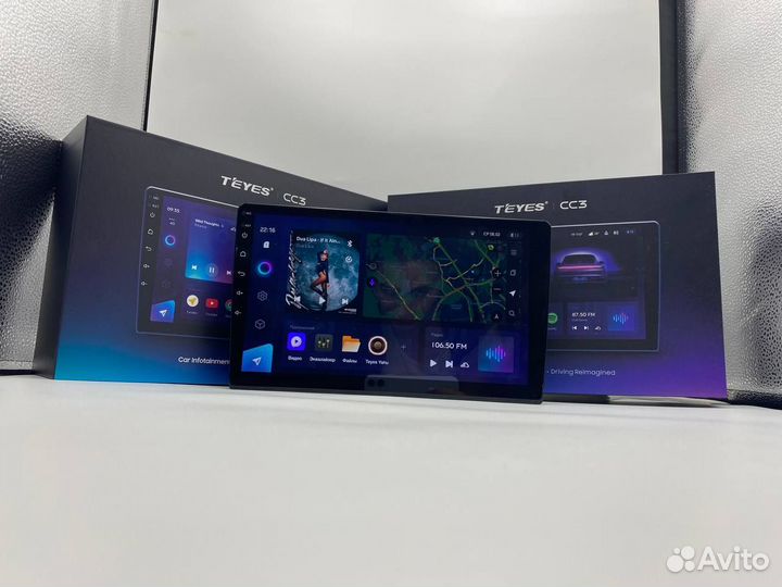 Магнитола на андроиде Teyes CC3 6/128 Mitsubishi