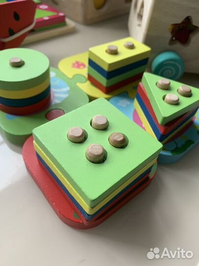 Развивающие деревянные игрушки