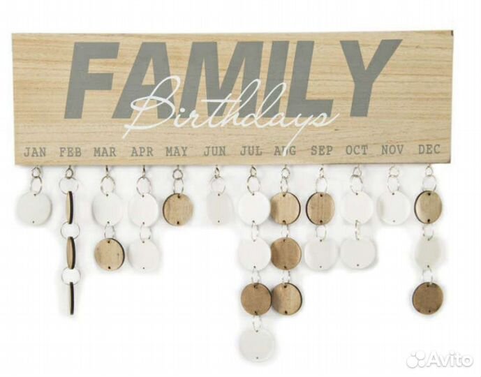 Подарок Календарь дней рождения настенный