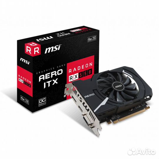 Видеокарта MSI Radeon RX 550 aero ITX 4G OC 178708