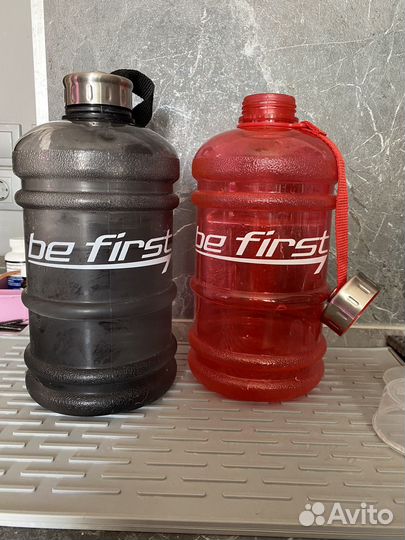 Бутылки спортивные для воды/протеина 2,2л 2шт