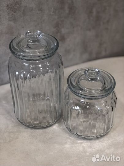 Стеклянные банки для хранения Pasabahce 2 шт