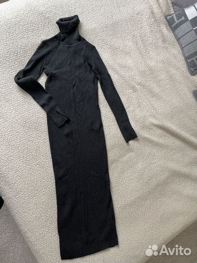 Платье zara длинное вязаное S