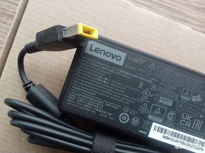 Зарядка для ноутбука Lenovo 20V 3.25A 65W Оригинал