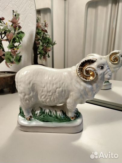 Статуэтка Баран Старая Гжель