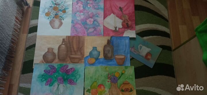 Делаю поделки и рисунки в детский сад, школу