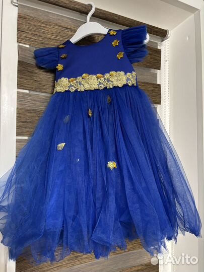 Платье синее