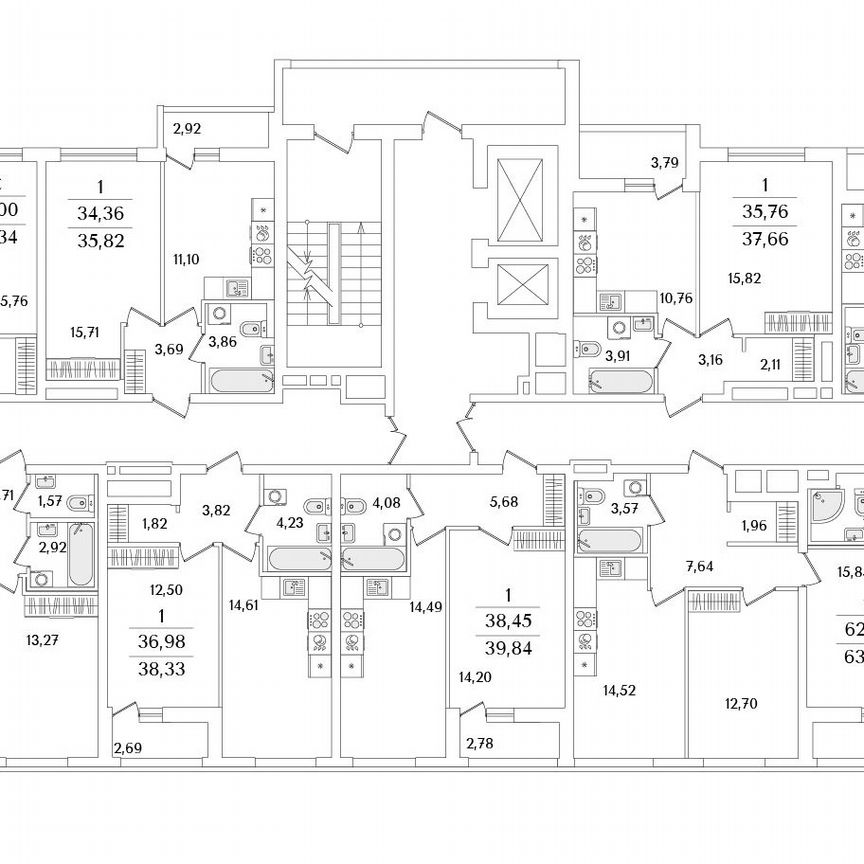 2-к. квартира, 59,1 м², 9/17 эт.