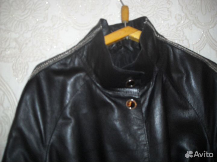 Плащ кожаный