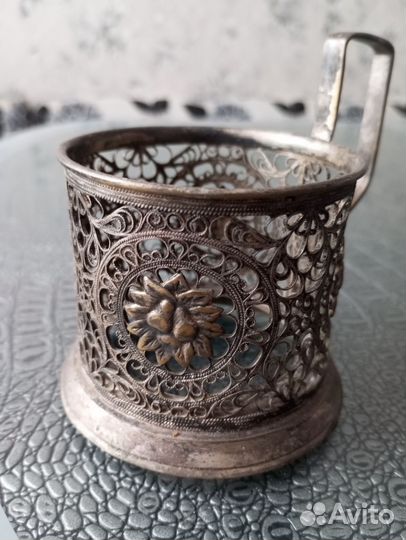 Подстаканник мельхиоровый СССР