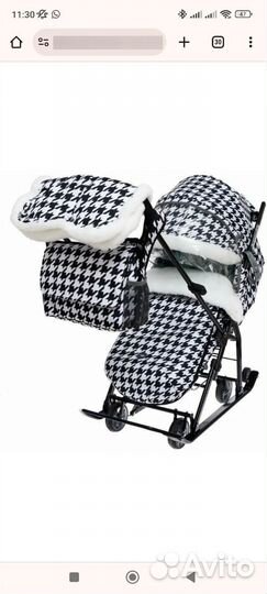 Санки коляска nika kids