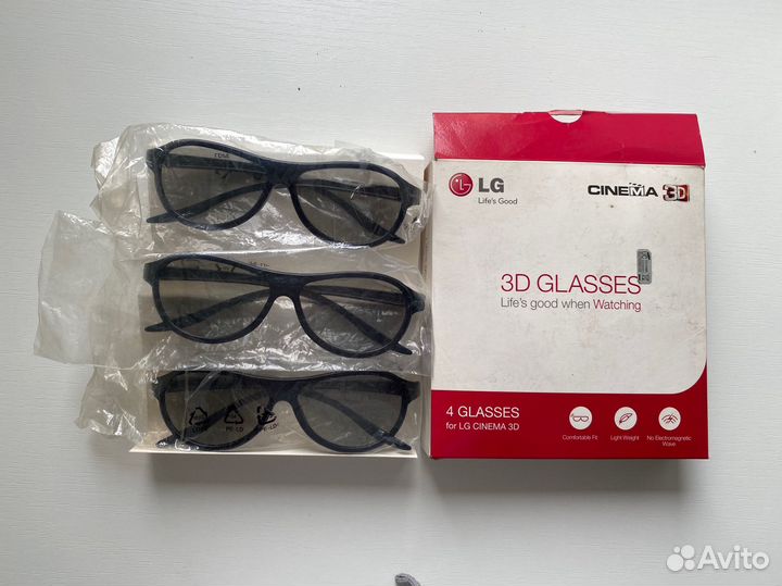 3Д очки LG 4шт