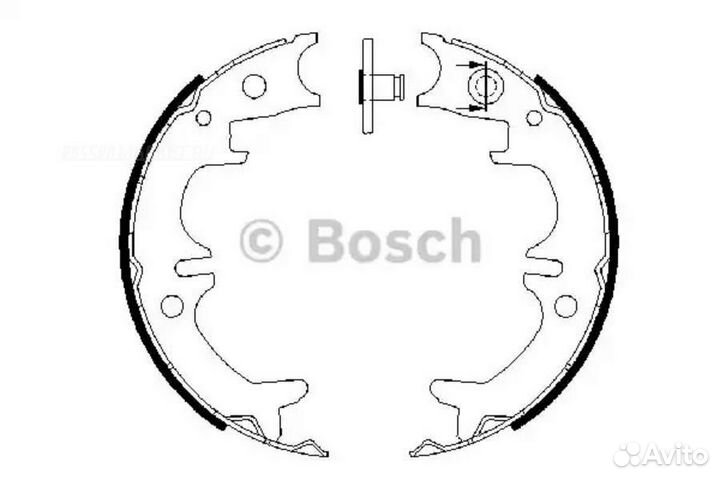 Bosch 0 986 487 680 Колодки тормозные барабанные