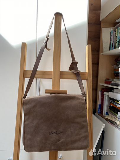 Мужская кожаная сумка ручной работы