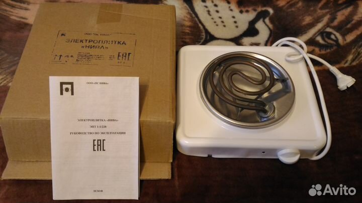 Плитка настольная электрическая 1 и 2 конфорки