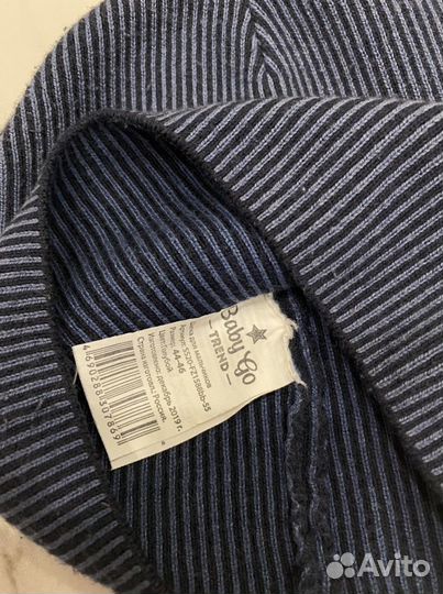 Шапка для мальчика весеняя baby go 44-46 до 48см