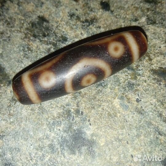 Старая, редкая Бусина Дзи 11-глаз