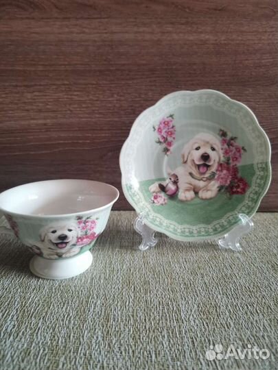 Чайные пары фарфоровые