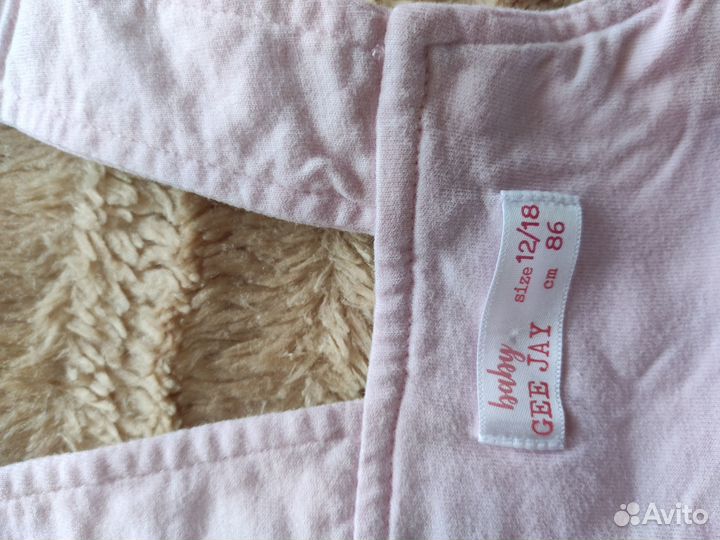 Брюки полукомбинезон для девочки 86