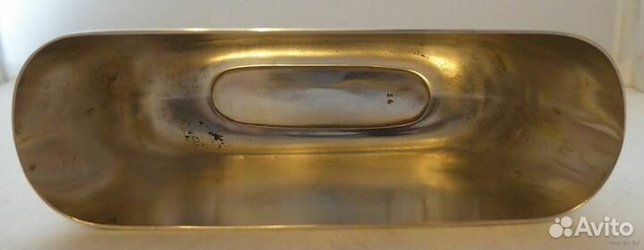 Фляжка серебрение стекло 1930 года в кожаном чехле