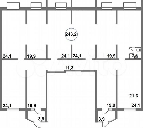 Свободного назначения, 243.2 м²