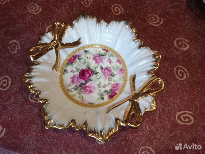 Тарелка фарфор, менажница Англия фарфор