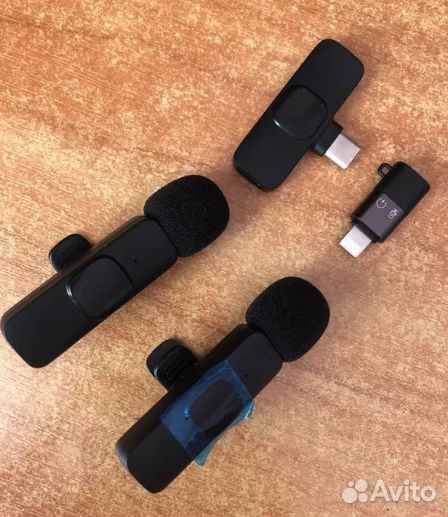 Микрофон петличный беспроводной для смартфона