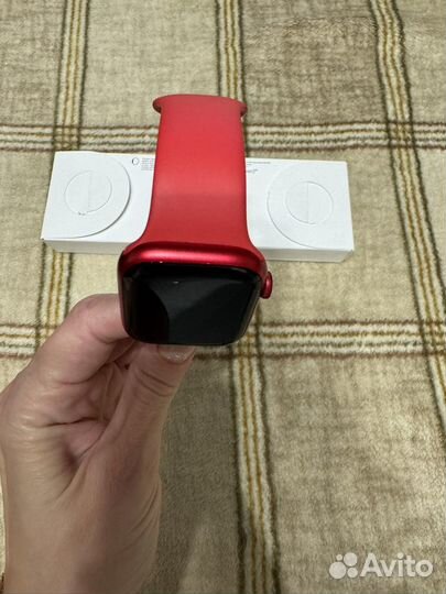 Часы apple watch 9 45 mm red