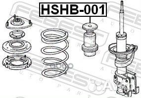 Пыльник амортизатора с отбойником передний hond