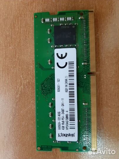 Оперативная память 4GB kingston HP24D4S7S8MB-4 DDR