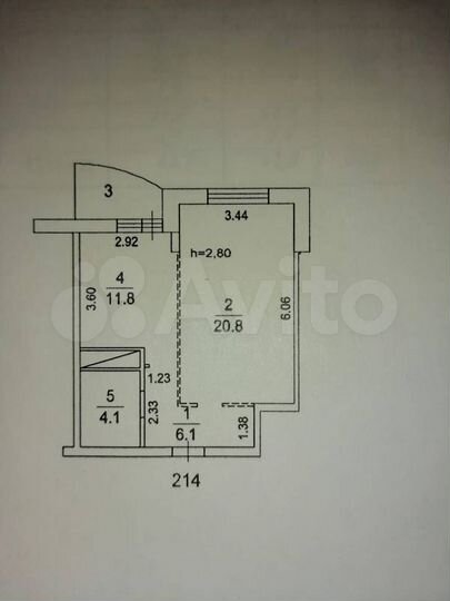 1-к. квартира, 42 м², 13/17 эт.