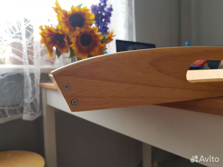 Большой деревянный поднос икея