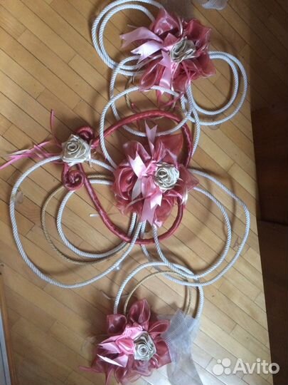 Свадебное украшение для машины