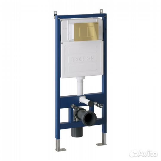 Комплект инсталяц. золото глянц+унитаз GR-4441S G